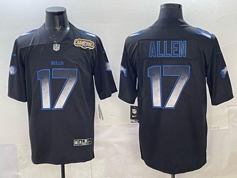 Men 2025 Buffalo Bills #17 Allen black Limited Nike NFL Jersey style 024